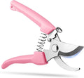 Flower Scissors, Flower Shears High Strength Steel Sharp, Ergonomic Handle Pruning Shears for Gardening, Lightweight Garden Scissors, 1-inch Cut Capacity Rust Resistant for Plants Bonsai-Pink