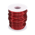 HARFINGTON Bonsai Wire Anodized Aluminum Training Wire Roll 3mm/9 Gauge 33ft Length Bendable Bonsai Tree Wire for Garden, Horticulture, Landscape, Planting, Red