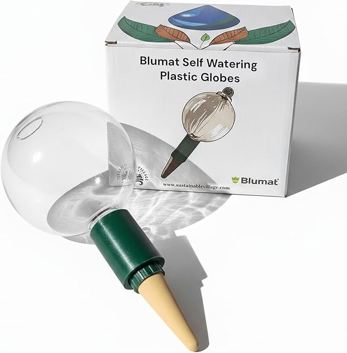 Blumat Clear Globes Single Pack - Automatic Watering Stake with a Beautiful Look