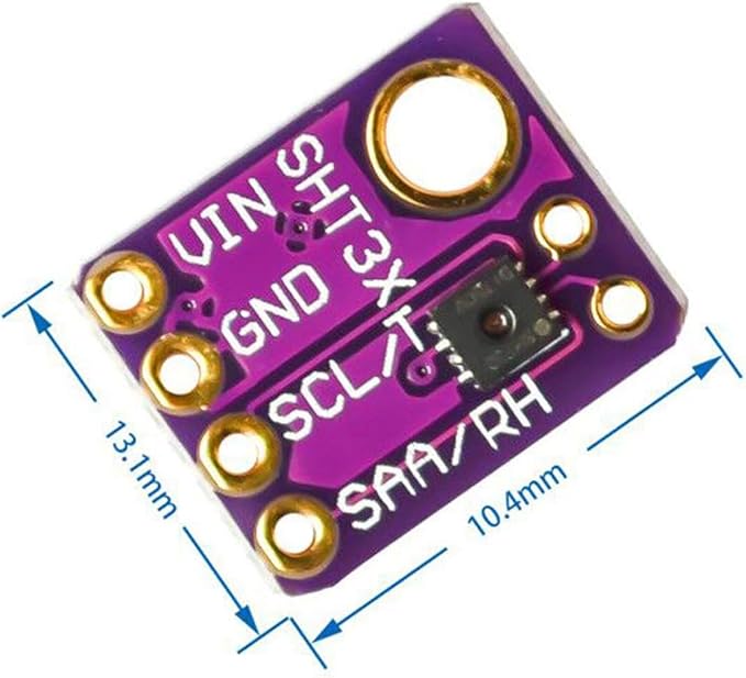 sht31-d digital temperature and humidity sensor board with i2c interface for arduino - zero drift, flipper compatible