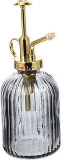 Milisten Vintage Glass Mist Spray Bottle for Indoor Outdoor Plants Large Capacity Watering Sprayer with Transparent Design and Retro Pump Plant Mister for Home Gardening and Gifts