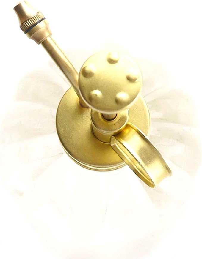 Plant Mister- Clear Color Glass Bottle & Brass Sprayer (Matt Gold)