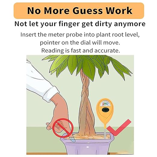 2 Pcs Green Soil Moisture Meter, Plant Water Meter, Moisture Meter for Plants, Soil MoistureTester, Soil Water Gauge for Plants, Plant Moisture Monitor No Battery Needed (Orange+Orange)