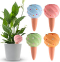 Kalolary 4PCS Plant Watering Globes Self Watering Stakes Terracotta Drip Water Stakes﻿ Irrigation Watering Bulbs for Pot, Indoor, Outdoor, Vacation (Conch)