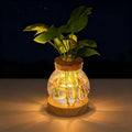 Plant Propagation Station with Light,Everkeen Valentines Day Glass Terrarium with Stepless Dimming Function Hydroponic Glass Container Vase Jars Gardening Gifts for Mom Women Plant Lovers