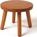 Solid Wood Step Stool for Kids & Adults - Multi-Use Toddler Wooden Stool for Bathroom, Playroom, Living Room,Sturdy 4-Leg Design with Non-Slip Pads,Easy Clean Surface,Easy Assembly(Brown)