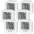 Digital Hygrometer Thermometer for Room Temperature Humidity Meter Indoor Thermometer Accuracy Calibration LCD Temperature Sensor, Bedroom, Baby Room, Office, Greenhouse, Cellar