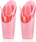 8pcs Potting Soil Scoop for Indoor Plants, Garden Tiny Plant Shovel Hand Tools Transplanting Succulent Cultivation Digging Bonsai Soil Scoops Kits,2Sets Pink