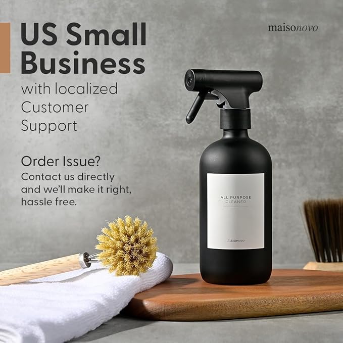 MAISONOVO Spray Bottle for Plants - 16.9 fl oz Green x 2 with 16 Labels