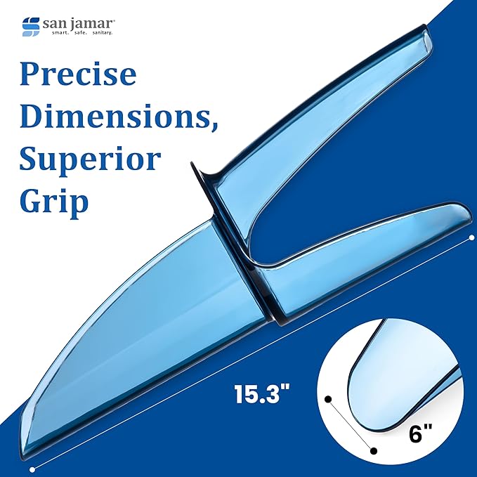 San Jamar SI5500 Polycarbonate Saf-T-Scoop Only,Blue, 6-10 oz