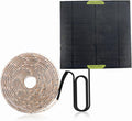 Solar Powered Grow Lights 16.4ft Full Spectrum LED Plant Light Strip with Solar Panel, Grow Light for Greenhouse, Garden, Shed & Indoor Plants