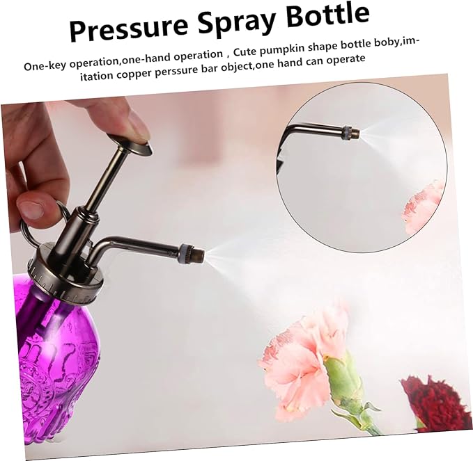 UPKOCH Retro Glass Spray Bottle for Plants Refillable Watering Can Elegant Design for Use Lightweight Portable Watering