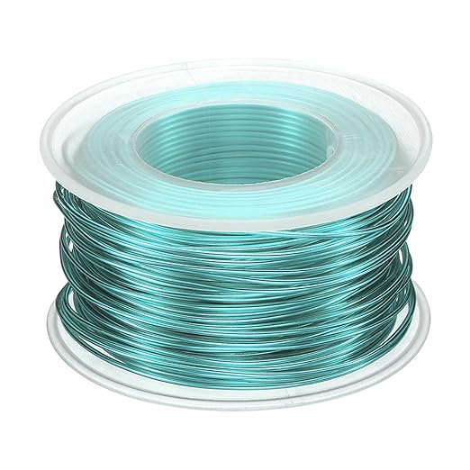 HARFINGTON Bonsai Wire Anodized Aluminum Training Wire Roll 1mm/18 Gauge 98ft Length Bendable Bonsai Tree Wire for Garden, Horticulture, Landscape, Planting, Light Blue