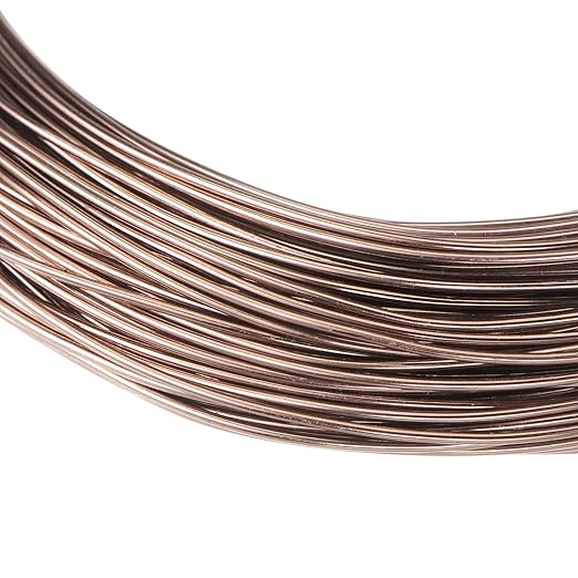 HARFINGTON Bonsai Training Wire 0.8mm Total 20mm 66 Feet Anodized Aluminum Wire Corrosion Resistant Garden Wire for Plants Bonsai Trees Shaping Bending Indoor, Brown