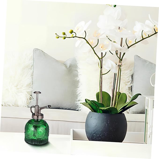 Green Plant Mister Vintage Design Glass Spray Bottle Indoor Plant Watering