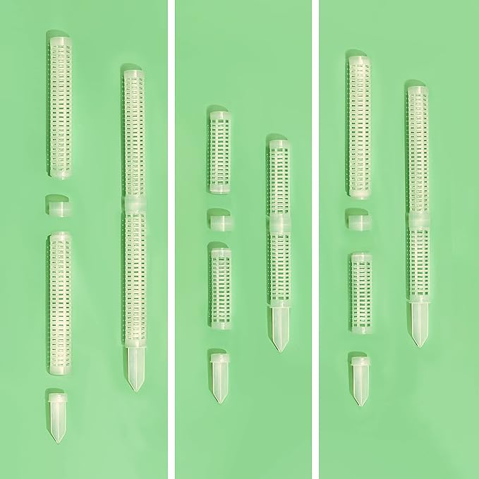 9 PCS Stackable Transparent Plastic Moss Pole for Plants Monstera, Plant Support for Indoor Plants, Indoor Plant Accessories Support Stakes, Plant Stakes for Indoor Plants Plant Pots