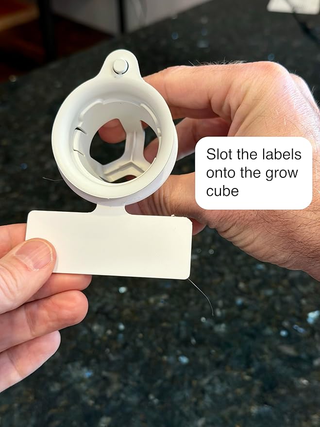 Reusable Plant Labels Compatible with Lettuce Grow Tag Set for Lettuce Grow Farmstand Accessories, Hydroponic Plant Markers, Plastic Plant Tags for Indoor Herb Garden and Outdoor System (Set of 8)