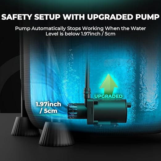 MARS HYDRO Auto Drip Irrigation Kits with 13 Gallon Foldable Bucket, 24W Upgraded Water Pump, 8 Drip Emitters, Garden Watering System for Grow Tent Indoor, Lawn, Greenhouse, Yard