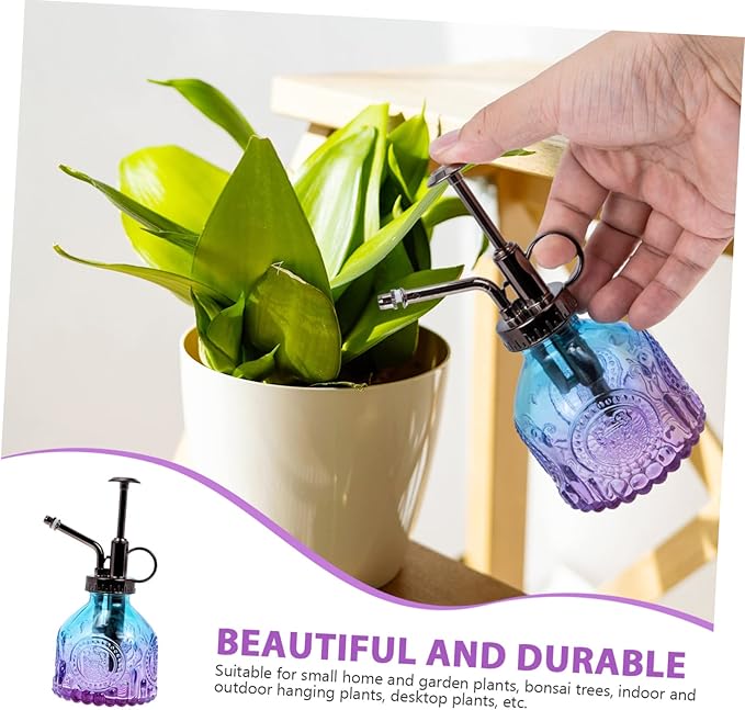 Mikikit Refillable Small Watering Can Garden Sprayer Bottle Vintage Decor House Warming