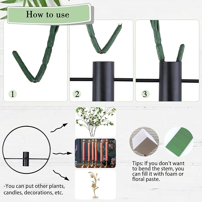 GREENTIME 2 Pack Hanging Plants Faux Eucalyptus with Black Round Metal Hanging Vase for Teacher Appreciation Living Room Bedroom Boho Kitche Wall Shelf Outdoor