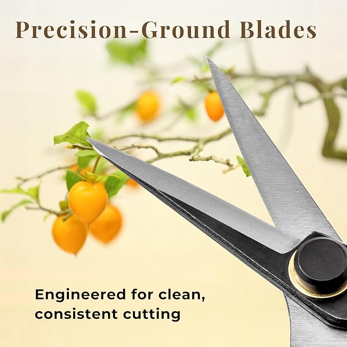 Wablade Japanese Pruning Shears Double-Edge, Clean Cuts for Soft Stems, Precision Garden Scissors for Flowers & Plants, 0.2" (5 mm), Made in Japan (Double-blade)