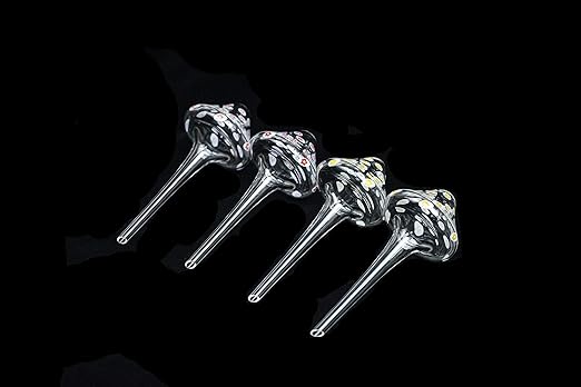 4 Pieces Plant Watering Globes, Hand-Blown Multicolored Glass Self Watering Spikes