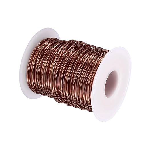 HARFINGTON Bonsai Wire Anodized Aluminum Training Wire Roll 1.5mm/15 Gauge 98ft Length Bendable Bonsai Tree Wire for Garden, Horticulture, Landscape, Planting, Copper