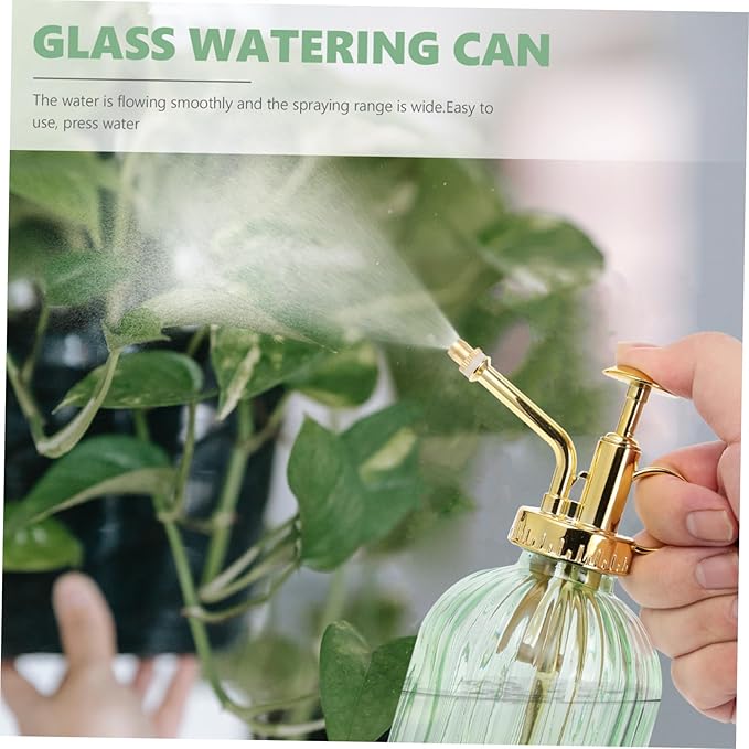 Vintage Glass Plant Mister Spray Bottle 350ml Capacity for Indoor and Garden Use Elegant Watering Pot Fine Mist Nozzle for Succulent and Houseplant Care
