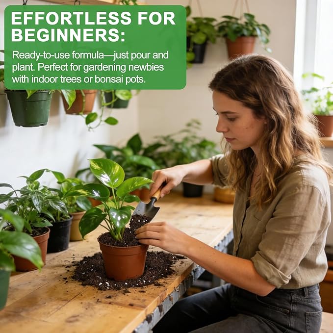 Pothos Potting Soil - Pure Natural Organic Soil 1qt, Well-Draining and Aerated for Healthy Indoor Plants