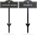 Herb Garden Markers Plant Labels, Customized Metal Gardens Plant Markers for Vegetables, Garden Tags Plant Name Stakes (2 PCS)