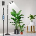Aumtrly Grow Lights for Indoor Plants, Full Spectrum Floor Standing Plant Lights with 68" Stand for Growing Large Tall Plants, Black Halo LED Plant Grow Light with 6/12/16H Timer