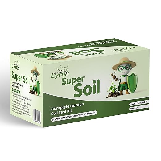 Super Soil Complete Garden Soil Test Kit – Easy to Use for Garden Nutrients, pH, Nitrogen, Phosphorous, & Potassium – Soil Testing Kit for Gardening – Lab at Your Fingertips