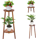 Eocogup Plant Stand Indoor Tall,2 Tier Convertible Wooden Flower Stand,Planter Stand,Multi-purpose Plant Shelf Indoor for Living Room Balcony Garden Patio Office,Walnut