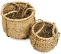 Trademark Innovations Tall Woven Seagrass Planter Basket (Set of 2)