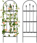 2 Pcs Garden Trellis for Climbing Plants Outdoor - 47'' H x 15.7'' W Rustproof Plant Metal Support Wire, Decorative Lattice Panels for Climbing Vine Rose Ivy Cucumbers Flowers