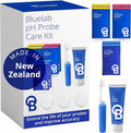 Bluelab CAREKITPH pH Probe Care Kit with Calibration Solution, Storage Solution, and Brush, used for pH Pen, Meter, Monitor, Controller and Tools for Hydroponic System and Indoor Plant Grow