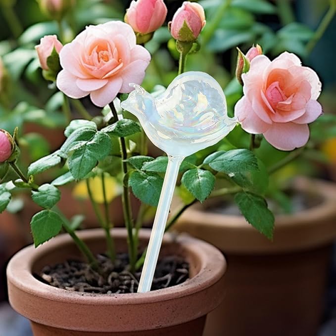 Self Watering Globes, High Borosilicate Glass Snail Design, Large Capacity Automatic Plant Waterer for Indoor Outdoor Plants, Fits Potted Herbs Succulents Office Flora (3pcs)