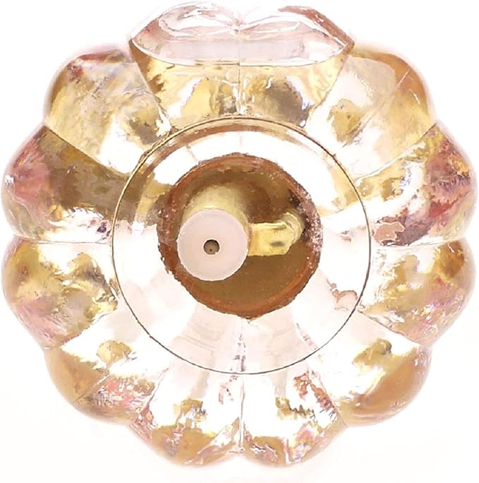 Vintage Style Glass Pumpkin Bottle Sprayer Watering Can Plant Mister with Brass Sprayer Head (Pink)