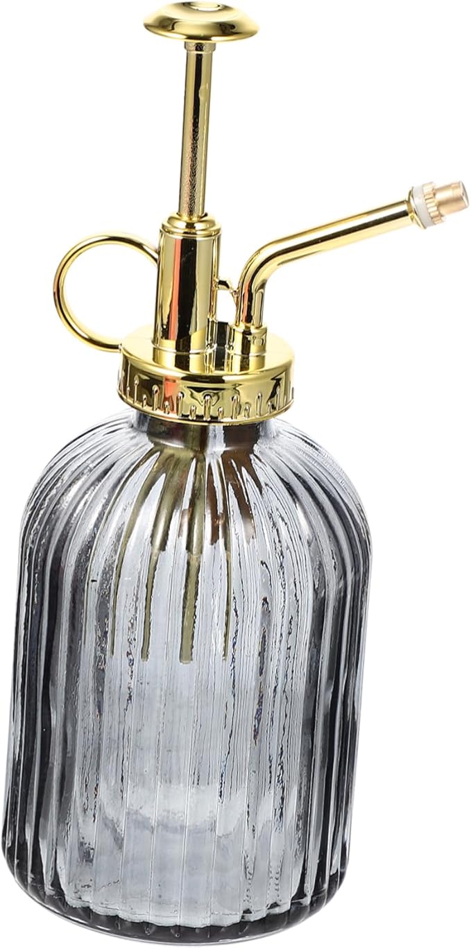 SUPVOX 350ml Vintage Glass Plant Mister Spray Bottle for Indoor and Outdoor Gardening Elegant Design Fine Mist Nozzle for Watering Plants and Flowers