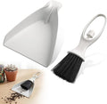 Enhon Soil Scoop with Brush for Indoor Plants, 2 in 1 Plant Potting Scoop Tool for Mess Free Repotting, Mini Dustpan and Brush Set for Houseplants, Succulents, Gardening