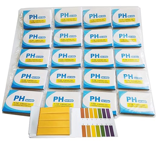PH Test Strips,20 Pack Balance Strips PH Paper,for Urine,Saliva,Drinking Water,Pool,Spa,Soap,Fish Tank and Liquids(20)