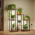 Bstrip Plant Stand Indoor with Grow Light, 33" High Indoor Plant Shelf, 7 Tier Flower Stand with Plant Light Full Spectrum, Metal Plant Holder with Light, laddered Plant Rack for Home, Corner, 29.9×11.0×33.1''