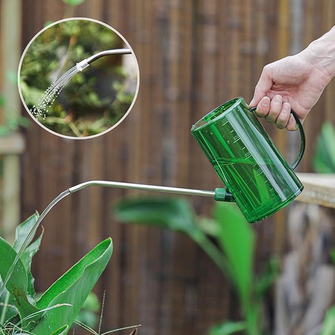 Watering Can for Indoor Plants, Small Watering Cans for House Plant Garden Flower, Long Spout Water Can for Outdoor Watering Plants 1. 5L 2/5 Gallon Grey
