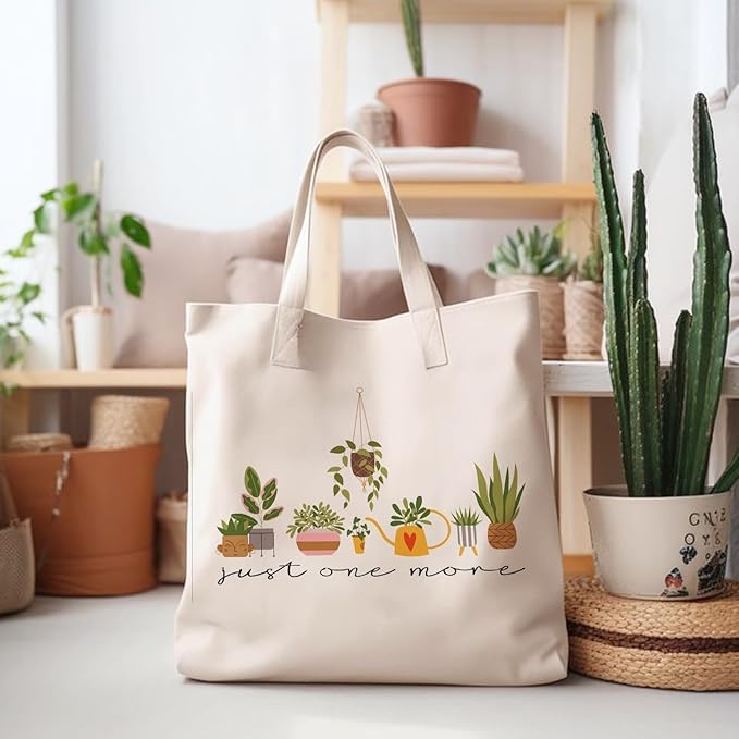 Plant Lover Gifts for Women, Cool Gardening Gifts for Plant Lady Mom, Funny Succulent Cactus Iced Coffee Glass Cup with Lid and Straw, Tote Bag, Socks, and Straw Covers