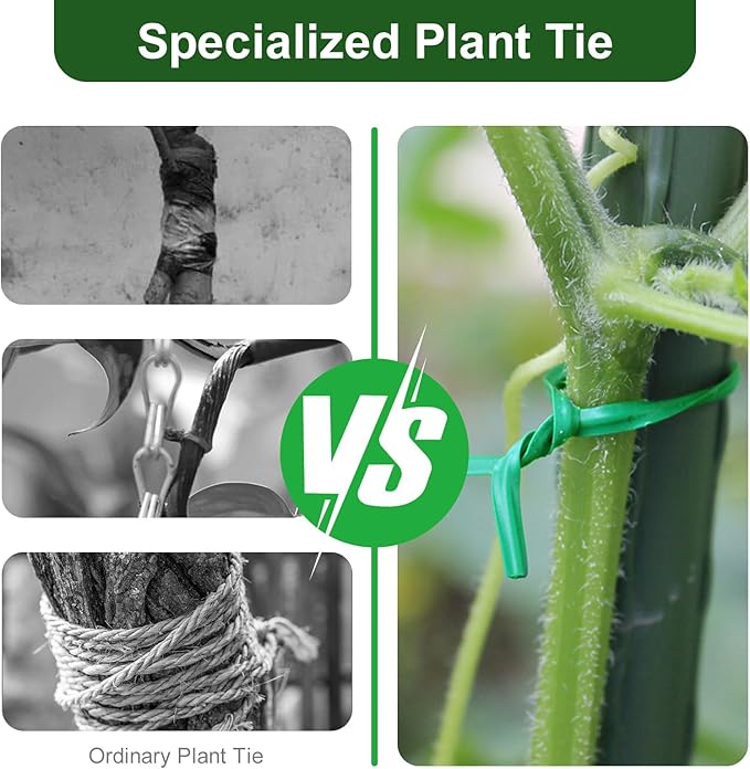 Garden Twist Tie Wire – with Built-in Cutter, Rustproof Flexible Binding Wire for Plants, Tomatoes, Vines – Multi-Purpose for Garden, Home, and Office Organization (656 FT)