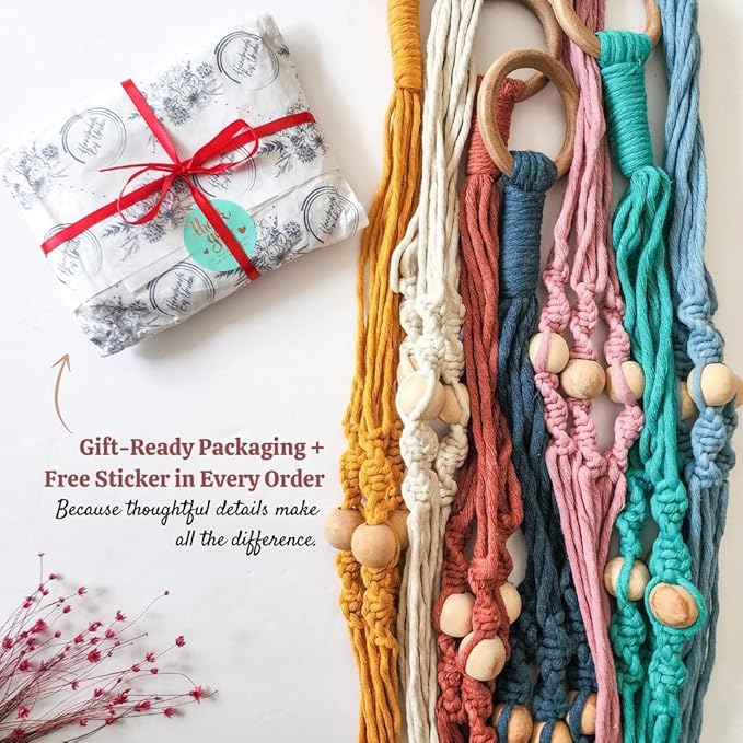 Macrame plant hanger 3ft beaded plant hanger for pots 4-8” for live plants indoor and outdoor decor hanging plant holder Boho décor Plant stand indoor Hanging planter for plant pots (Peacock Blue)