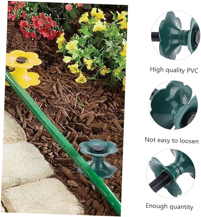 Toyvian Garden Hose Guide Spikes Heavy Duty Hose Stand for Plant Protection for Lawn and Garden Use