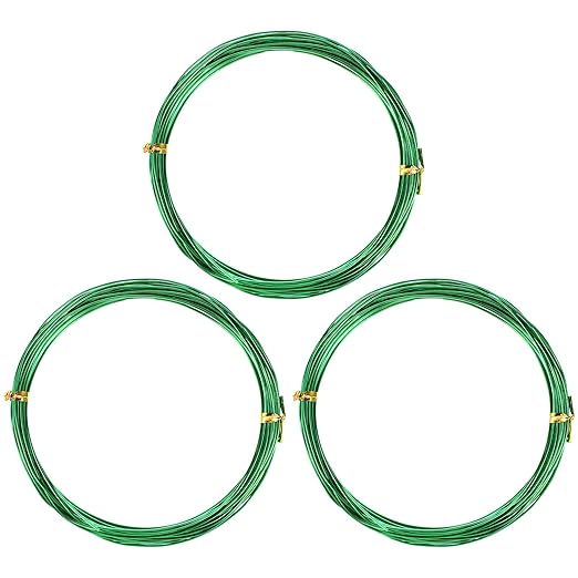 Bonsai Wire Kit, 98 Feet Green Aluminum Bonsai Tree Training Wire Bonsai-Tool Set Adjustable Wires Accessories for Holding Branches Small Trunks Bonsai-Trees Indoor Garden DIY Tools (Green, 1mm, 30m)
