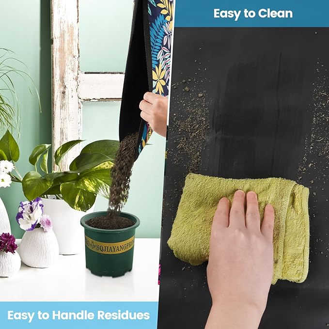 Onlysuki 2 PCS 43.5" x 29.5" Extra Large Repotting Mat for Indoor Plants Transplanting and Dirt Control Plant Gift for Plant Lovers