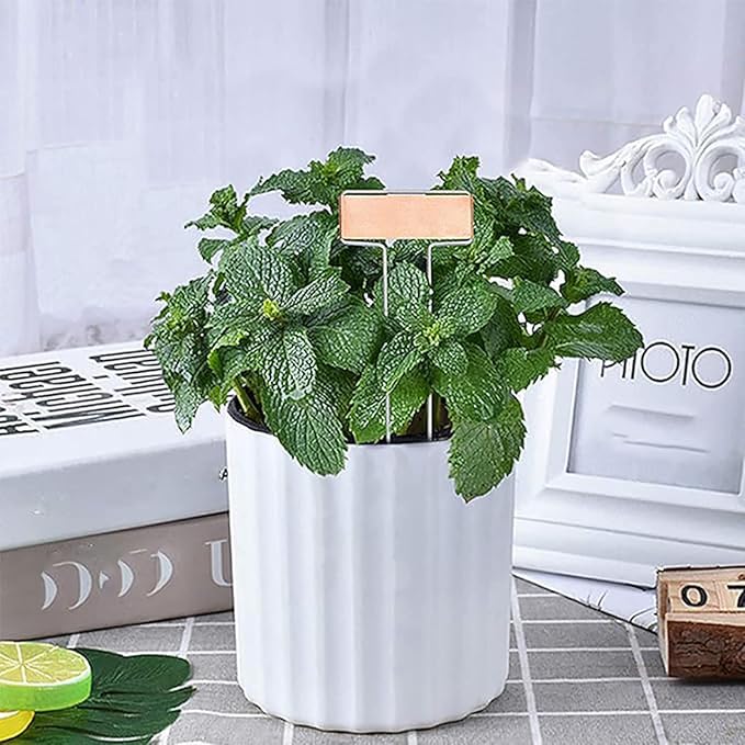 15Pcs Copper Plant Labels for Garden, Metal Plant Markers Nameplate, Plant Tags for Outdoor and Potted Plants(6IN)
